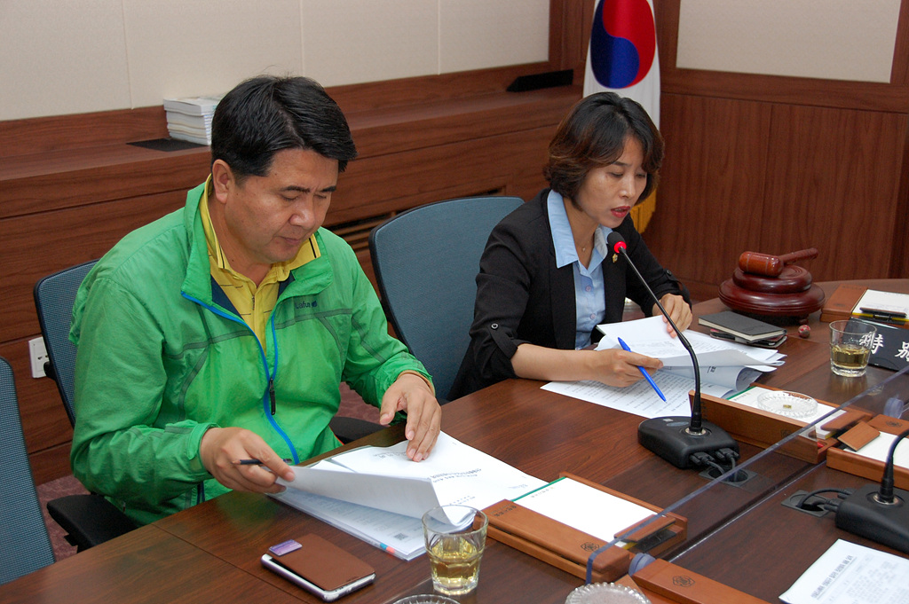 신대배후단지조사특별위원회 회의