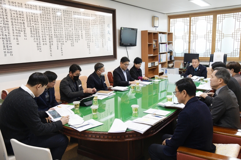 벌교-낙안 간 지방도 확포장 사업 양만장 민원에 따른 간담회