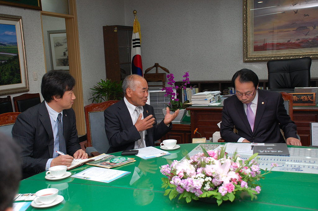 일본 카누마시 관계자와 간담회