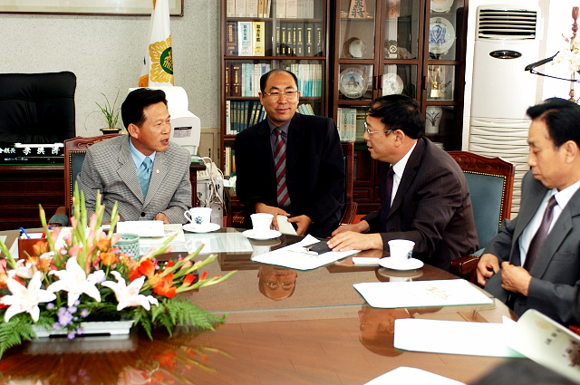 중국 단동시 대표단 방문