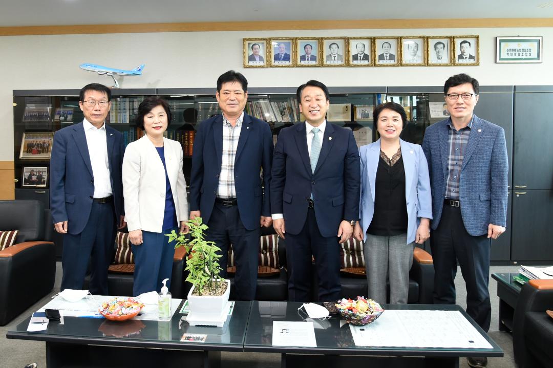 순천시의회 의장단 기관 방문