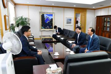 순천시의회의장 기관장 방문