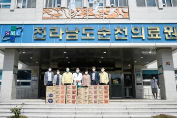 순천시의회 코로나19 진료소 위문
