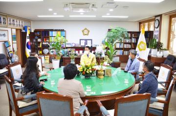 자율방범 순천시 연합회 면담