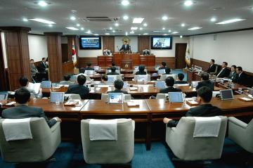 제131회 순천시의회(임시회) 제2차본회의 광경