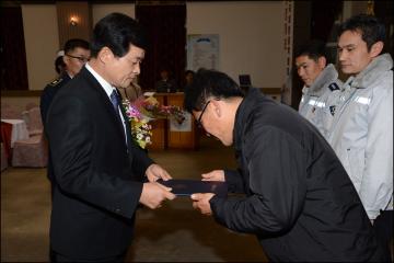 순천시 방범연합회 회장단 이취임식