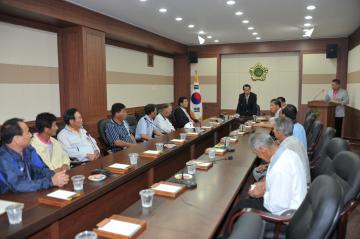 별량면 주민 방문