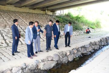 모기유충 방지를 위한 '미꾸라지, 다슬기 ' 방류행사