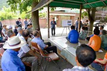 서면 동산 생태공원 조성사업 건의 현장방문