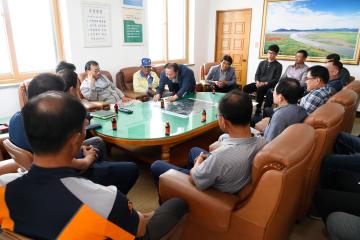 이정현 대표 해룡면사무소 방문