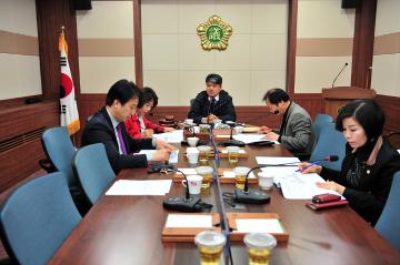 신대배후단지조사특별위원회 회의