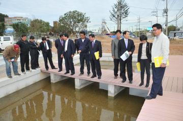도시건설위원회 장대공원 조성 사업장 현장 활동