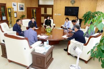 제217회 순천시의회 임시회 순천대 의대유치 관련 순천대총장실 방문