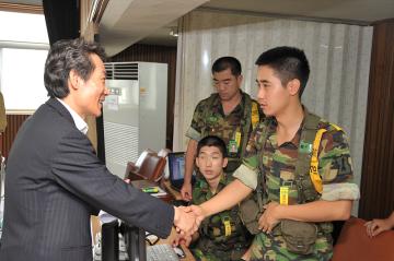 2009 을지연습 직원 격려(2009.08.18)