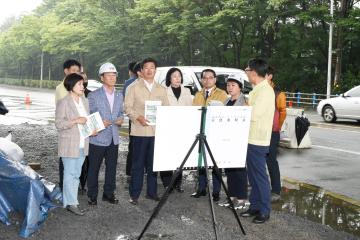 제244회 순천시의회 임시회 도시건설위원회의 현장방문