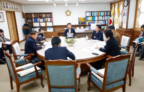 순천시의회 의장단 회의